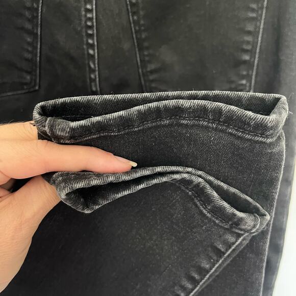 Abercrombie & Fitch Super Skinny Ankle Women Jeans Sz 6 Y2K Grunge Faux  Leather - Picture 8 of 11